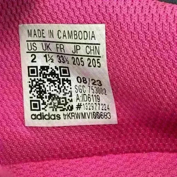 ADIDAS Goletto VIII FG Kids size 2 Soccer Cleats Hot Pink/White Great Condition - Picture 8 of 8